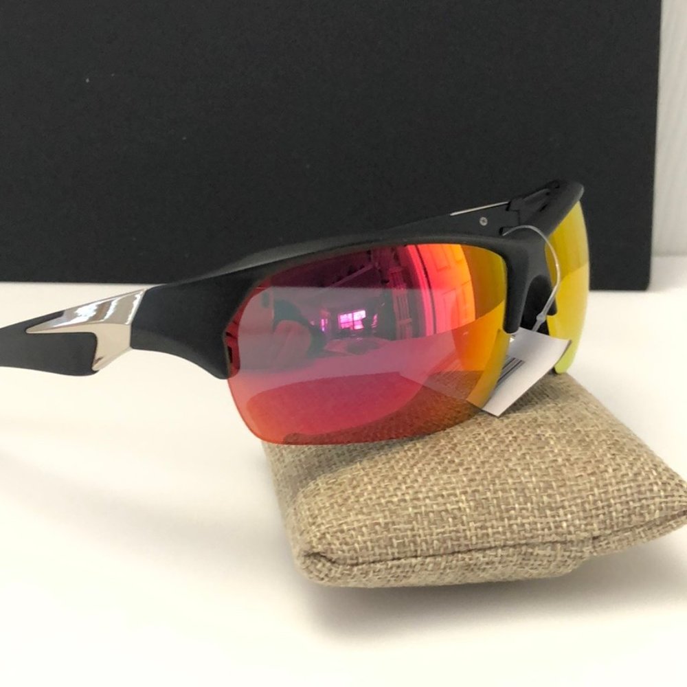 Half frame Sport sunglasses red/orange - Picture 2 of 7